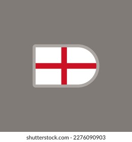 Illustration of England flag Template