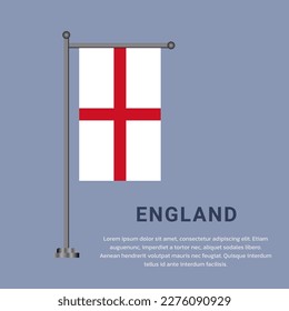 Illustration of England flag Template