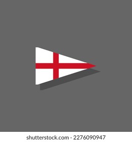 Illustration of England flag Template