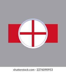 Ilustración de la plantilla de la bandera de Inglaterra