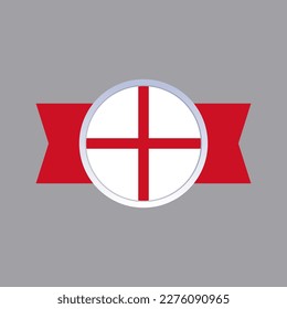 Illustration of England flag Template