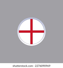Ilustración de la plantilla de la bandera de Inglaterra