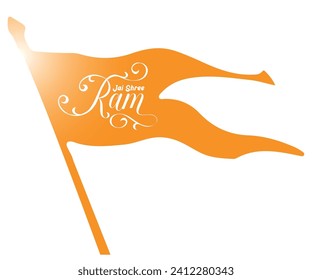 Illustration of English text- Jai Shree Ram, calligraphy Design For Happy Dusshera Festival and ram Navami, Ayodhya -Jai Sri ram
