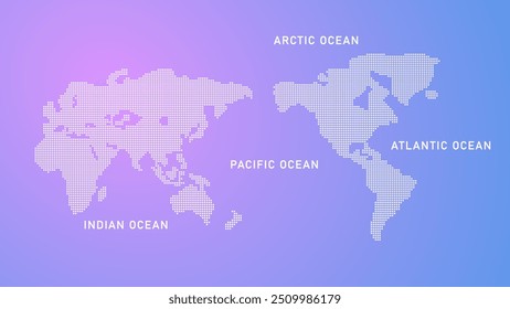 Ilustración de ENSO (Oscilación del Sur de El Nino) que es un ciclo de La Nina y El Nino que causa el cambio climático. Conveniente para el fondo y el material de la presentación del clima