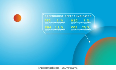 Ilustración de ENSO (Oscilación del Sur de El Nino) que es un ciclo de La Nina y El Nino que causa el cambio climático. Conveniente para el fondo y el material de la presentación del clima