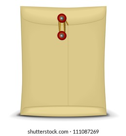 illustration of an envelope closed by string