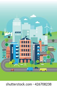 Illustration Of Environmental Eco City