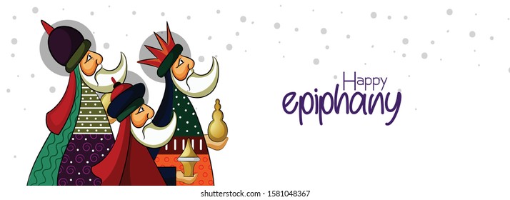 illustration of Epiphany (Epiphany is a Christian festival) vector