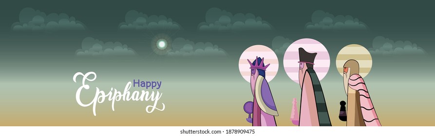 illustration of Epiphany (Epiphany is a Christian festival) vector