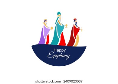 illustration of Epiphany (Epiphany is a Christian festival) vector. Suitable for greeting card, poster and banner.
