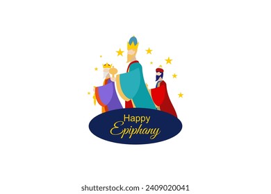illustration of Epiphany (Epiphany is a Christian festival) vector. Suitable for greeting card, poster and banner.
