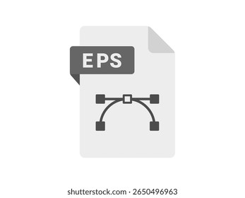 Ilustração do ícone do arquivo de extensão EPS.