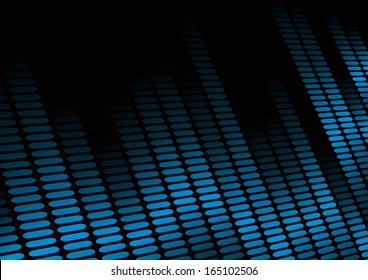 illustration of an equalizer visualisation, symbol for music and sound