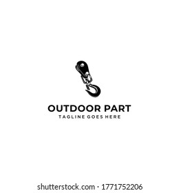 Illustration equipment for the safety of rock climbing in industry