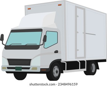 Illustration von Lkw-Ausrüstungen (leichter Nutzfahrzeug)