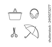 illustration of equipment used every day