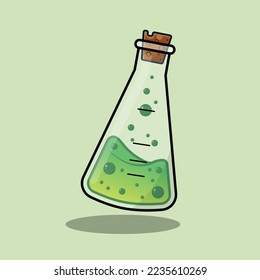 The Illustration of Erlenmeyer Flask
