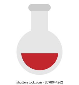 Illustration of erlenmeyer laboratory and research tools