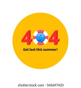 Illustration for the error website page on white background