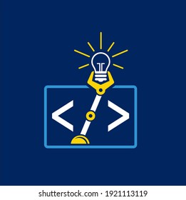 illustration of especially coding, making , robotics and designing areas.