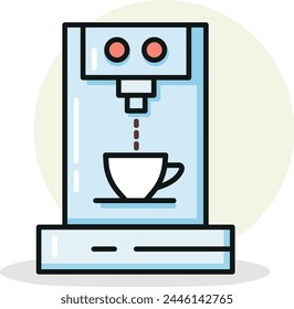 Illustration of an espresso machine