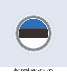 Illustration of Estonia flag Template