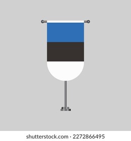 Ilustración de la plantilla de la bandera de Estonia