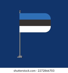 Illustration of Estonia flag Template