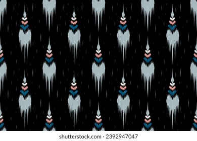 Illustration of Ethnic abstract background. Seamless pattern in tribal, folk embroidery, Mexican style. Aztec geometric art ornament print.Design for carpet, clothing, wrapping, fabric, textile