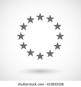 Illustration of  the EU flag stars