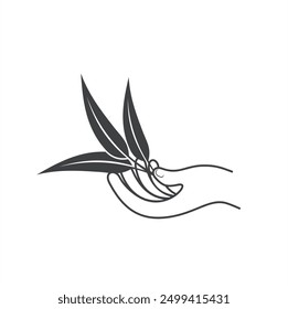 Illustration von Eukalyptusölblättern, Vektorgrafik.