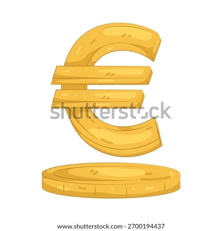 Illustration of Euro Currency Vector Illustration