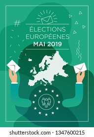 illustration of european elections of may 2019 - european election may 2019