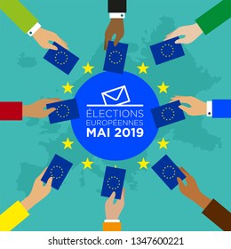 illustration of european elections of may 2019 - european election may 2019