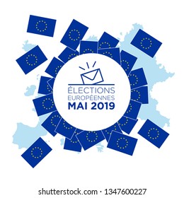 illustration of european elections of may 2019 - european election may 2019