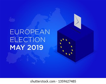 illustration of european elections of may 2019 - european election may 2019