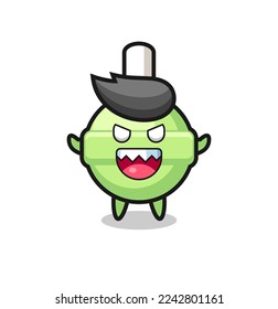 illustration of evil lollipop mascot character , cute style design for t shirt, sticker, logo element