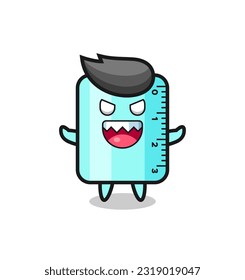 illustration of evil ruler mascot character , cute style design for t shirt, sticker, logo element