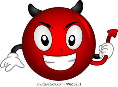 Illustration of an Evil Smiley