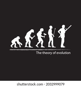 Illustration Of Evolution Into Bassoon Player