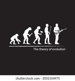 illustration of evolved into guitarist