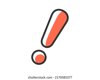 Ilustración del icono del signo de exclamación.