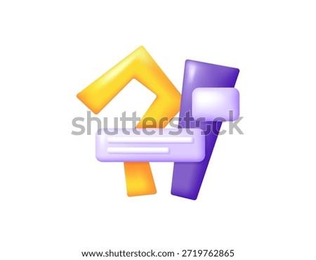 Illustration of exclamation mark and question mark with information symbol. Concept of questions and hints, answers and problems. FAQ or frequently asked questions. 3D style design. Symbol, white background.