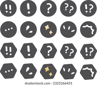 Illustration des Ausrufezeichens: Set
