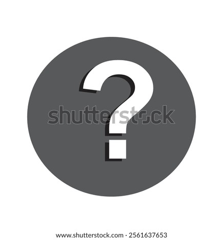 Illustration of exclamation and question mark in speech bubble, icon.
