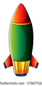 Illustration einer Sprengbombe auf weißem Hintergrund