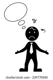 illustration expressing puzzlement .
