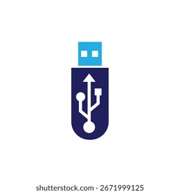 Illustration von externem Flash-Speicher-Symbol