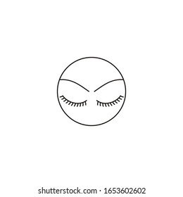 logotipo de bola ocular vectorial para salón de belleza