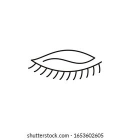 logotipo de bola ocular vectorial para salón de belleza